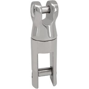JT-HLM Heavy Duty Anchor Chain Swivel Connector 316 Stainless Steel Multi-Directional Double Anchor Swivel Connector (1/4"-5/16")