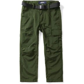 Mesinsefra Kids'Cargo Pants، بنطال كاجوال للأولاد في الهواء الطلق سريع الجفاف وخفيف الوزن للمشي لمسافات طويلة والتسلق والتخييم وصيد الأسماك