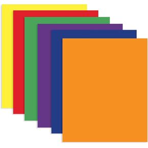 BAZIC 2 Pockets Paper Folder Portfolio, Letter Size Folders Holder for Office Business Document Papers Organizer, Assorted Color, 6-Pack