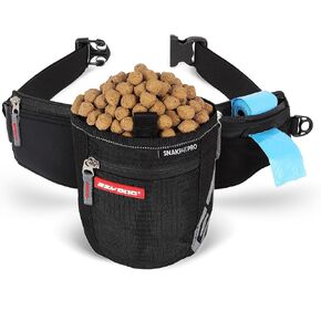 EzyDog SnakPak Pro Wearable Dog Treat Bag Waterproof Training Pouch with Pick-Up Bag Dispenser and Belt