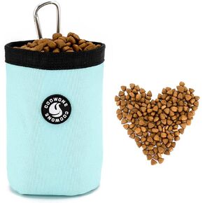 COOWONE Dog Treat Pouch Portable Puppy Food Container Large Capacity Hands Free Drawstring Dog Poop Bag Dispenser, Easily Carries Dog Necessities for Training/Travel or Outdoor Walking