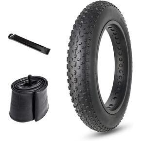MOHEGIA Fat Bike Tires Replacement Kit with 20/26 x 4.0-inch Folding Electric Snow Mountain Bicycle Tires,Tubes,and Tire Levers