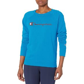 Champion Women's Powerblend Crew, Screen Print Script