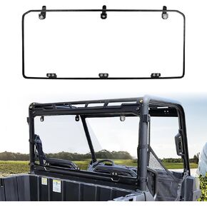 CPOWACE Rear Windshield Compatible with Polaris Ranger Midsize 570/ 570 Crew/ EV 2015-2023/ Ranger Midsize 500/ ETX 2017-2023 Accessories Hard Coated Clear Tough UTV Rear Full Windshield