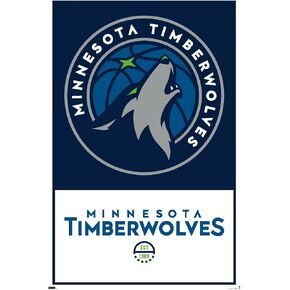 Trends International NBA Minnesota Timberwolves - Logo 21 Wall Poster, 22.375" x 34", Unframed Version