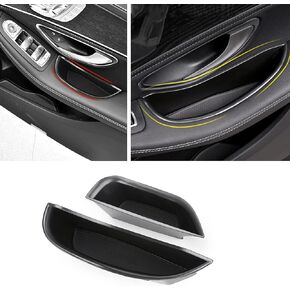 صندوق تخزين منظم لجانب الباب من CUCHIYUN GLC W205 متوافق مع ملحقات Mercedes Benz 2022 GLC W205 C300 C450 C63 GLC250 GLC300 GLC350 GLC43 2022 2021-2015