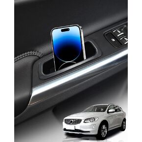 for Volvo XC60 2009-2017 Front Door Storage Organizer Tray Door Side Handle Storage Box Phone Container Coin Holder Armrest Organizer Door Pocket Insert Tray for Volvo XC60 Accessories (2-Pack)