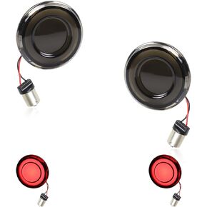FACAILAHA 1157 Front LED Turn Signals 2 Inch Bullet Switchback Running Lights Compatible with Harley Breakout Touring Road King Road Glide Dyna Softail Sportster 1200 883 Forty Eight