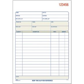 TOPS Sales Order Book, 3-Part, Carbonless, White/Canary/Pink, 5-9/16 x 7-15/16 Inches, 50 Sets per Book (46510)