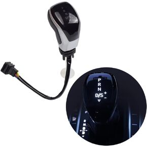 Hacreyatu LHD Automatic LED Gear Shift Knob Retrofit Kit Fit for VW Golf MK6 MK7 Passat B7 B8 Tiguan MK2 Polo (LED-Red)