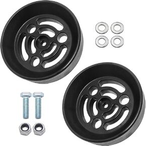 Air Bag Cradle KU09140BK Replacement for Full Suspension Travel,Compatible with 2/4WD Full Size of Half Ton Truck and 6 Inch Diameter Convoluted Air Bags,Black