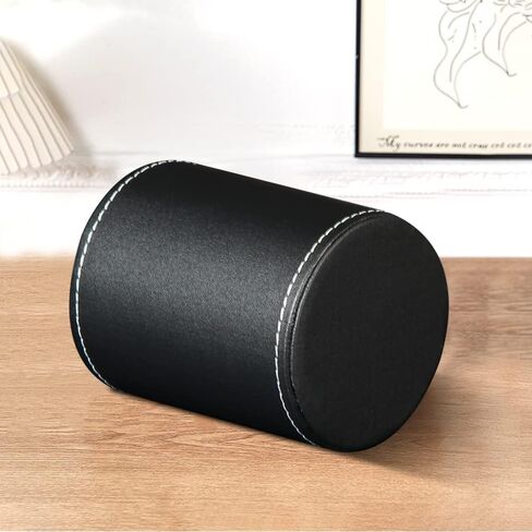 BIBELUN Pen Holder for Desk Cute, Desk Organizers and Workspace Accessories Storage, Pencil Holder Cup for Makeup Brush/Art Supplies/Stationery, Decorative Aesthetic Office Organization, PU Leather in Saudi Arabia