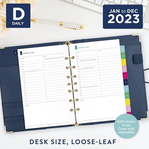 AT-A-GLANCE 2023 Daily Refill Set, Simplified by Emily Ley, 5-1/2" x 8-1/2", Desk Size, One Page Per Day Refill, Monthly Tabs (EL100-4311) in Saudi Arabia