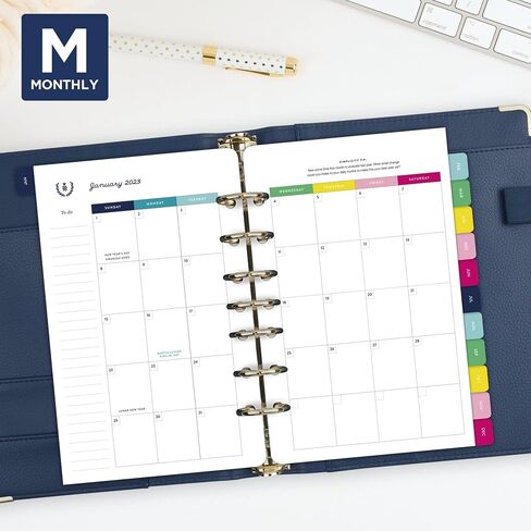AT-A-GLANCE 2023 Daily Refill Set, Simplified by Emily Ley, 5-1/2" x 8-1/2", Desk Size, One Page Per Day Refill, Monthly Tabs (EL100-4311) in Saudi Arabia
