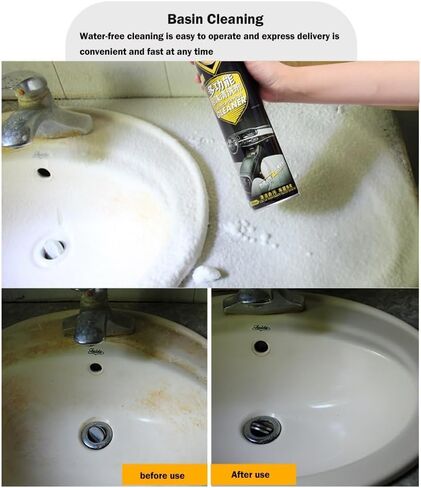 منظف ​​رغوة السيارة متعدد الوظائف سعة 650 مل من رينهي، منظف رغوة السيارة متعدد الوظائف، يزيل جميع أنواع البقع العنيدة، منظف التنظيف الجاف الداخلي للسيارة in Kuwait