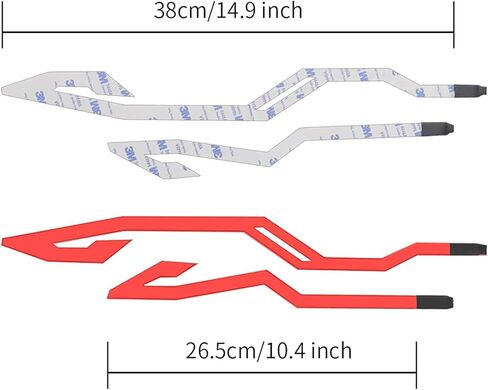 4 قطع ترقية ضوء خوذة دراجة نارية قابلة لإعادة الشحن، ملصق ضوء إشارة ركوب الليل EL، 3 أوضاع LED لخوذة شريط الضوء للدراجات النارية، خوذة الدراجة (قابلة لإعادة الشحن، أزرق ثلجي) in Kuwait