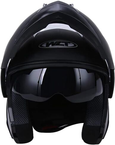 OUMURS Adult Modular Motorcycle Full Face Helmet, DOT Approved Dual Visor Flip up Modular Motorcycle Helmet for Unisex Adult, Motorbike Street Bike ATV Helmet in Saudi Arabia