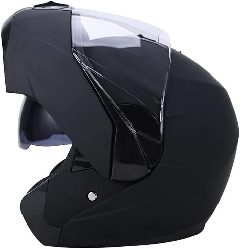 OUMURS Adult Modular Motorcycle Full Face Helmet, DOT Approved Dual Visor Flip up Modular Motorcycle Helmet for Unisex Adult, Motorbike Street Bike ATV Helmet in Saudi Arabia
