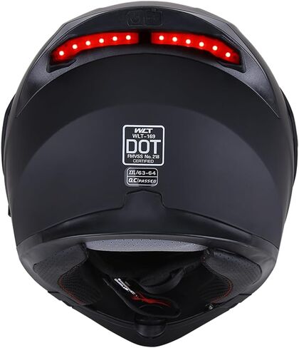 OUMURS Adult Modular Motorcycle Full Face Helmet, DOT Approved Dual Visor Flip up Modular Motorcycle Helmet for Unisex Adult, Motorbike Street Bike ATV Helmet in Kuwait