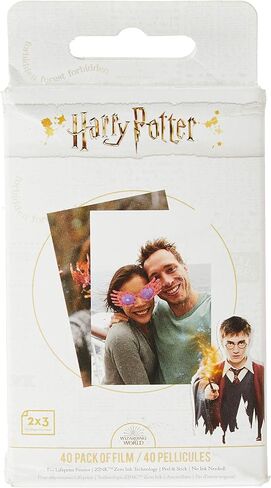 Lifeprint PH50 Harry Potter Magic Photo and Video Printer Sticky Backed Film – 40 Pack, White in Saudi Arabia