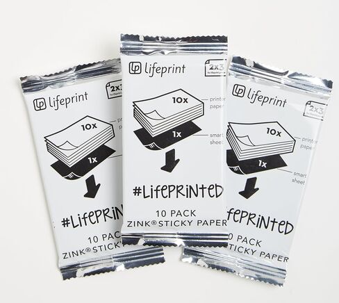 Lifeprint PH50 Harry Potter Magic Photo and Video Printer Sticky Backed Film – 40 Pack, White in Saudi Arabia