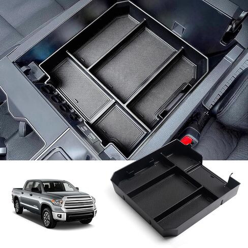 ARISMOTOR Center Console Organizer Tray Compatible with Toyo-ta Tundra 2022-2024/Toyo-ta Sequoia 2023-2024, Armrest Insert Storage Box Interior Accessories, Pack of 1 in Kuwait