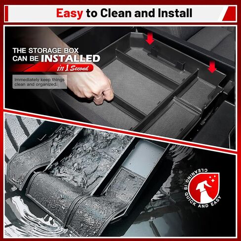 ARISMOTOR Center Console Organizer Tray Compatible with Toyo-ta Tundra 2022-2024/Toyo-ta Sequoia 2023-2024, Armrest Insert Storage Box Interior Accessories, Pack of 1 in Kuwait