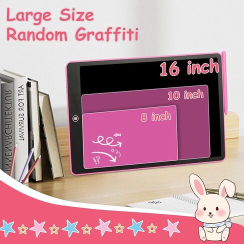 جهاز لوحي للكتابة LCD من Lecover، جهاز لوحي رسم ملون للأطفال الصغار مقاس 16 بوصة، ألعاب للبنات والأولاد من عمر 3 4 5 6 7 سنوات، ألعاب تعليمية للأطفال أثناء السفر، هدايا لأعياد الميلاد والكريسماس (أزرق سماوي) in Kuwait