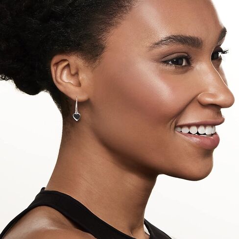 Zina Sterling Silver Heart Drop Earrings in Saudi Arabia