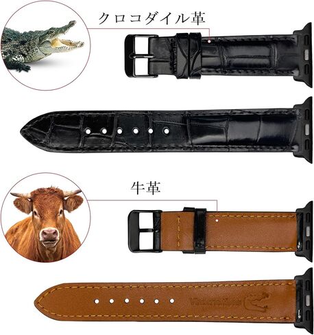 Handmade Alligator Leather Band Compatible with Apple Watch Ultra 49mm 45mm 44mm 42mm 41mm 40mm 38mm Crocodile Wristband Replacement Strap for Iwatch Series 8 7 6 5 4 3 2 1 SE Exotic Stingray Ostrich in Saudi Arabia