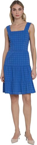 Maggy London Sleeveless Square Neck Tiered Skirt Short Casual Summer Dresses for Women in Saudi Arabia