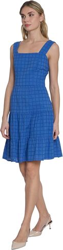 Maggy London Sleeveless Square Neck Tiered Skirt Short Casual Summer Dresses for Women in Saudi Arabia