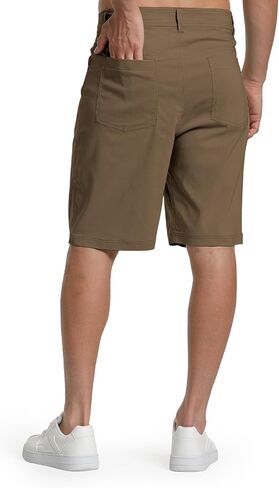 Eylhot Men's 10 Inch Inseam Stretch Golf Shorts Lightweight Elatic Waist Flat Front Chino Shorts with 5 Pockets in Saudi Arabia
