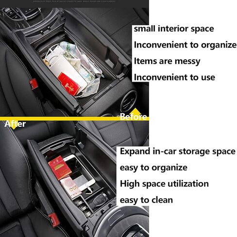 CUCHIYUN GLC W205 Front Row Door Side Organizer Storage Box Compatible with Mercedes Benz 2022 GLC Accessories W205 C300 C450 C63 GLC250 GLC300 GLC350 GLC43 2022 2021-2015 in Kuwait