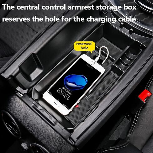 CUCHIYUN GLC W205 Front Row Door Side Organizer Storage Box Compatible with Mercedes Benz 2022 GLC Accessories W205 C300 C450 C63 GLC250 GLC300 GLC350 GLC43 2022 2021-2015 in Kuwait