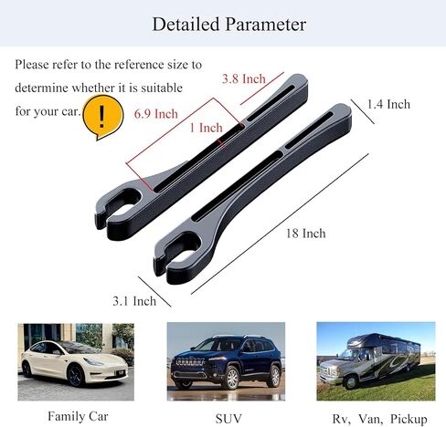 حشو فجوات مقعد السيارة من ستيفور - منظم فجوات مقعد السيارة مع وظيفة تخزين للهاتف الخلوي والمال والمفاتيح وبطاقة البنك - مجموعة سوداء 2 عالمية in Kuwait