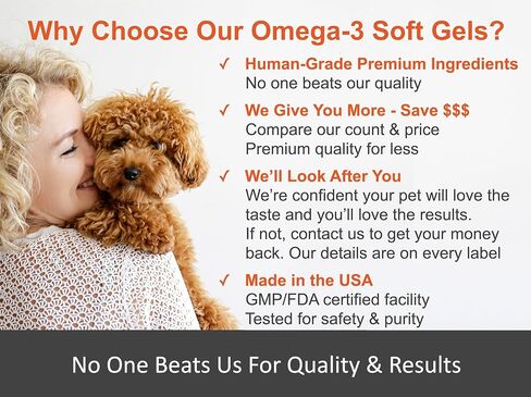Omega 3 for Dogs & Cats. 1,545mg Omega-3 per Teaspoon (32oz). 100% Pure Fish Oil with EPA & DHA for Joints, Skin & Coat, Itching, Heart & Immune Health. Stronger Than Salmon Oil. Unflavored Omegease. in Saudi Arabia