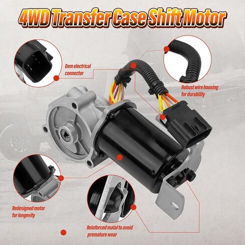 600-908 4WD Transfer Case Motor Compatible with Ram 1500/2500/3500/4500/5500, Chevy Silverado 1500/Suburban 1500/Tahoe, GMC Sierra 1500/Yukon/Yukon XL 1500, Hummer H2, Cadillac Escalade. in Saudi Arabia