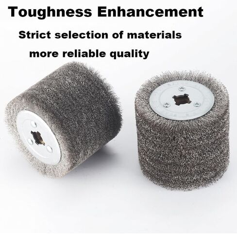 4 بوصة تكييف السطح أداة طبل فرشاة سلك لطاحونة سلك عجلة الفولاذ المقاوم للصدأ عجلة تلميع عجلات جلخ in Kuwait