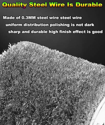 4 بوصة تكييف السطح أداة طبل فرشاة سلك لطاحونة سلك عجلة الفولاذ المقاوم للصدأ عجلة تلميع عجلات جلخ in Kuwait