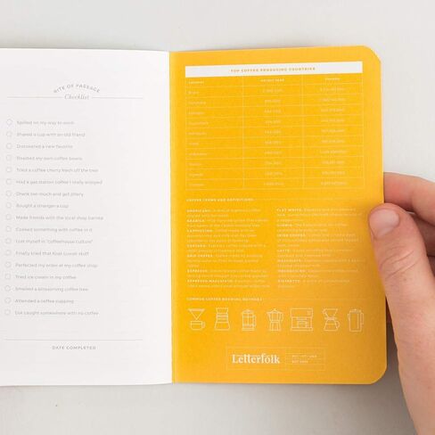 Letterfolk Coffee Passport Journal — Pocket-sized Coffee Tasting Book (3.5" W x 5.5" H) in Saudi Arabia