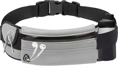 Slim Running Belt Fanny Pack for Women and Men, Waist Pack Bag Runners Belt Jogging Pocket Belt for Phone Holder, Hiking, Cycling, Workout, Travelling -Black in Saudi Arabia