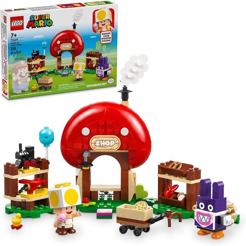 LEGO Super Mario Nabbit at Toad’s Shop Expansion Set, Build and Display Toy for Kids, Video Game Toy Gift Idea for Gamers, Boys and Girls Ages 7 and Up, 71429 in Saudi Arabia