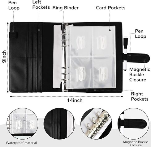100 Envelopes Money Saving Challenge, Money Saving Binder, Fun Savings Challenges Book with Envelopes, A5 Money Saving, Budget Book for Family, Budget Binder with Cash Envelopes to Save $5050 & Pen in Saudi Arabia