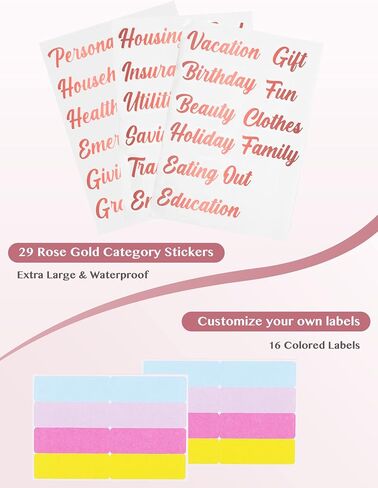 A6 Budget Binder with 10 Zipper Envelopes, PU Leather Money Binder Organizer for Cash Envelope Binder for Budgeting, Savings Binder with Budget Sheets & Stickers, Budget Organizer for Cash in Saudi Arabia