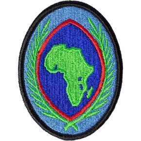 رقعة الألوان الخاصة بالقيادة الأمريكية الإفريقية USAE AGSU (كما تم إصدارها من قبل الجيش الأمريكي) - شركة مملوكة للمحاربين القدامى in Kuwait