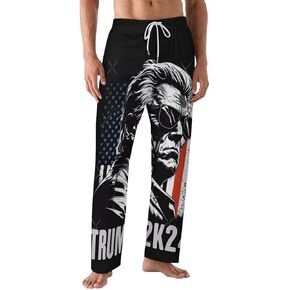 Trump Pajama Pants for Mens Lightweight Comfy Home Pajamas Unique Lounge Pants in Saudi Arabia