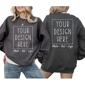 Custom Sweatshirt for Women and Men Custom Sweatshirts Design Your Own with Photo and Text Sweater with Design in Saudi Arabia