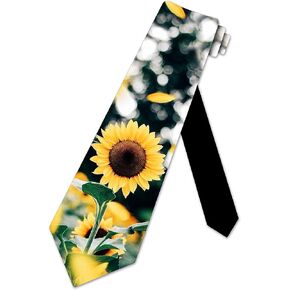 ربطات عنق رجالي من Three Rooker Sunflower Ties ربطة عنق زهرية طبيعية للرجال in Kuwait