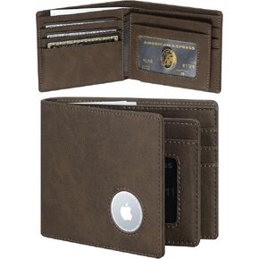 محفظة furid Airtag للرجال رفيعة: محافظ للرجال مع حامل Airtag - حامل بطاقة جيب أمامي RFID بسيط هدية للزوج الرجل في عيد ميلاد الذكرى السنوية in Kuwait